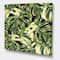 Designart - Natural Leaves Exotic On Dark II - Tropical Canvas Wall Art Print